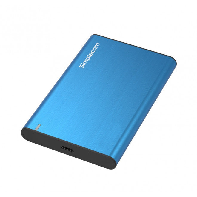 Simplecom SE221 Aluminium 2.5'' SATA HDD/SSD to USB 3.1 Enclosure Blue USB 3.1 Gen 1 support up to 5Gbps data transfer rate Simplecom SE221 Aluminium 2.5'' SATA HDD/SSD to USB 3.1 Enclosure Blue USB 3.1 Gen 1 support up to 5Gbps data transfer rate